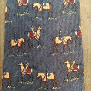Men's Les Copains Equestrian English Horseback Riding Necktie Tie Dressage